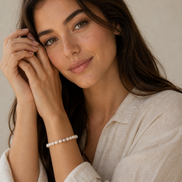 Lumen Pearl Bracelet — Sterling Silver