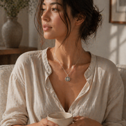 Ever Bloom Medallion — Sterling Silver & 14K Yellow Gold