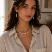 Lunelle Pearl Drop Earrings — 14K Gold-Filled
