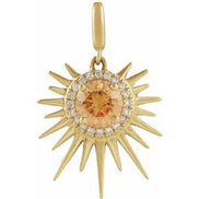 Everlight Sol Pendant — 14K Yellow Gold