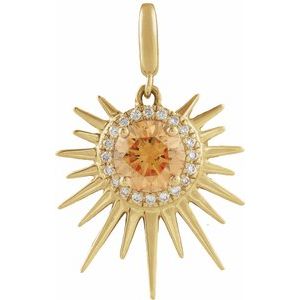 Everlight Sol Pendant — 14K Yellow Gold