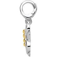Ever Becoming Charm — Sterling Silver & 14K Yellow Gold