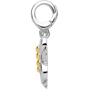 Ever Becoming Charm — Sterling Silver & 14K Yellow Gold