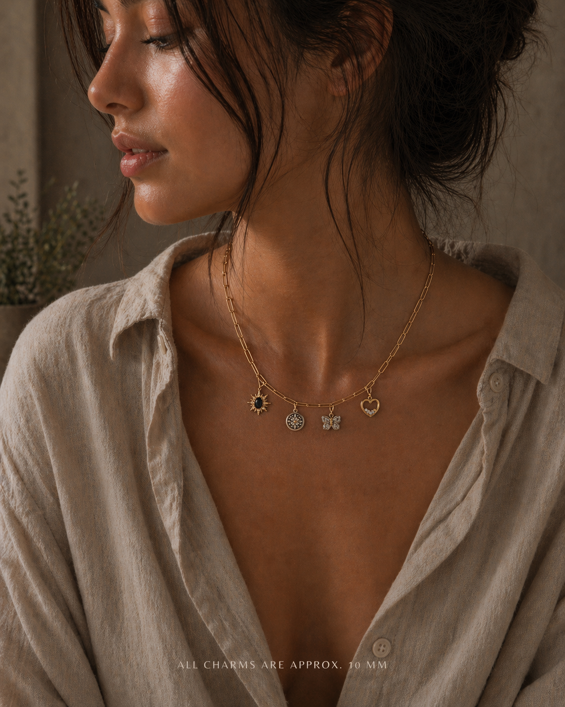 Midnight Sol Pendant — 14K Yellow Gold