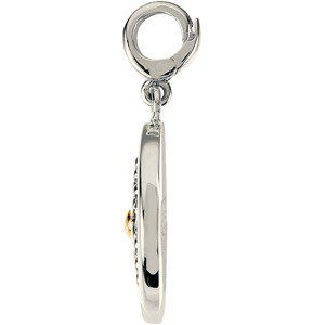 Ever Bloom Medallion — Sterling Silver & 14K Yellow Gold
