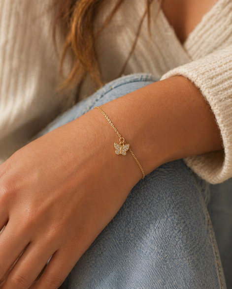 Cable Chain Bracelet — 14k Yellow Gold-Filled
