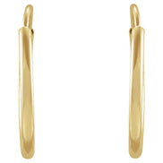 Endless Hoop Earrings — 14K Yellow Gold