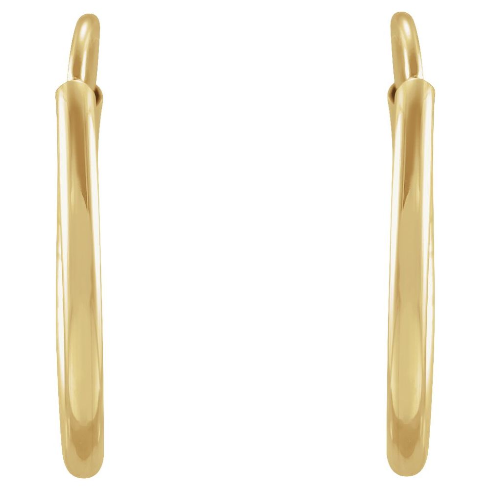 Endless Hoop Earrings — 14K Yellow Gold