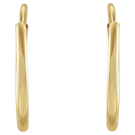 Endless Hoop Earrings — 14K Yellow Gold