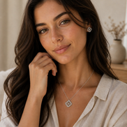 Quiet Bloom Necklace — Sterling Silver