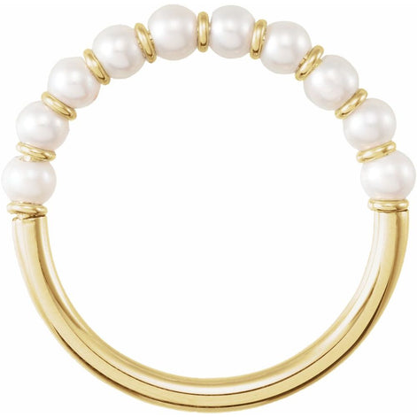 Freshwater Pearl Ring — 14K Yellow Gold