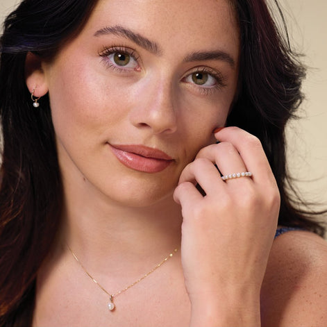 Freshwater Pearl Ring — 14K Yellow Gold