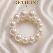 Freshwater Pearl Flexible Ring — Sterling Silver