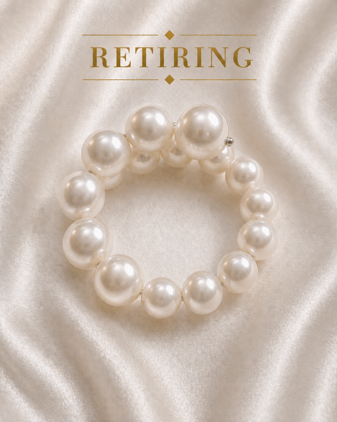 Freshwater Pearl Flexible Ring — Sterling Silver