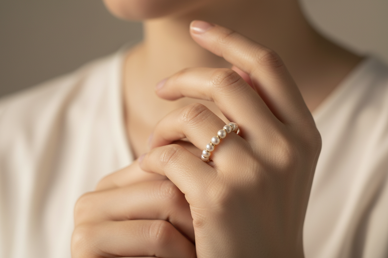 Freshwater Pearl Ring — 14K Yellow Gold