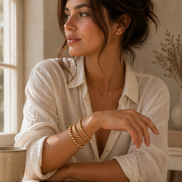 Stillwater Gold Bead Bracelet (Five bead sizes) — 14K Gold-Filled