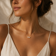 Lunelle Pearl Necklace — 14K Gold-Filled