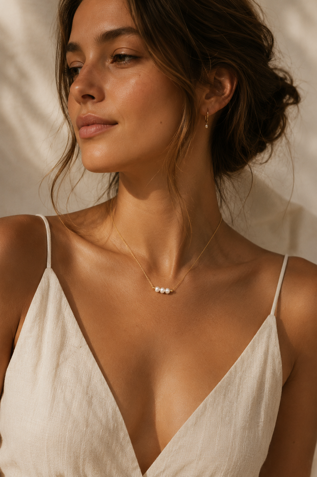 Lunelle Pearl Necklace — 14K Gold-Filled