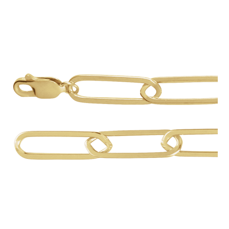 Paperclip-Style Chain Necklace — 14K Gold-Filled