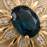 Midnight Sol Pendant — 14K Yellow Gold