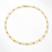 Paperclip-Style Chain Necklace — 14K Gold-Filled