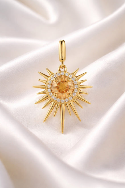 Everlight Sol Pendant — 14K Yellow Gold