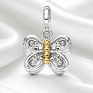 Ever Becoming Charm — Sterling Silver & 14K Yellow Gold