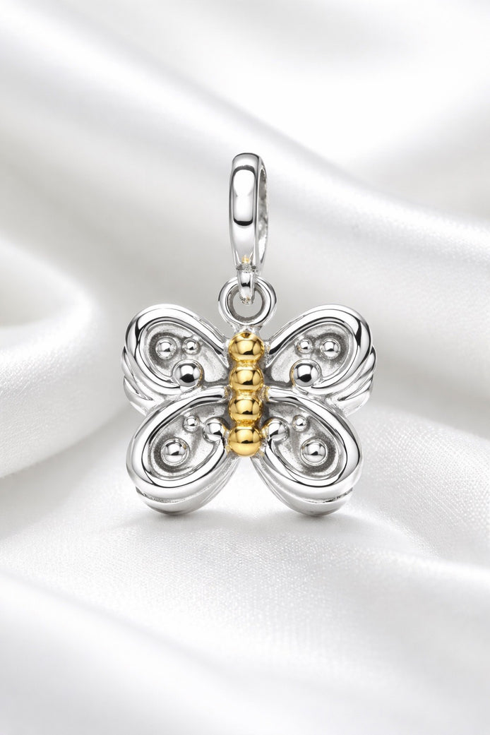 Ever Becoming Charm — Sterling Silver & 14K Yellow Gold