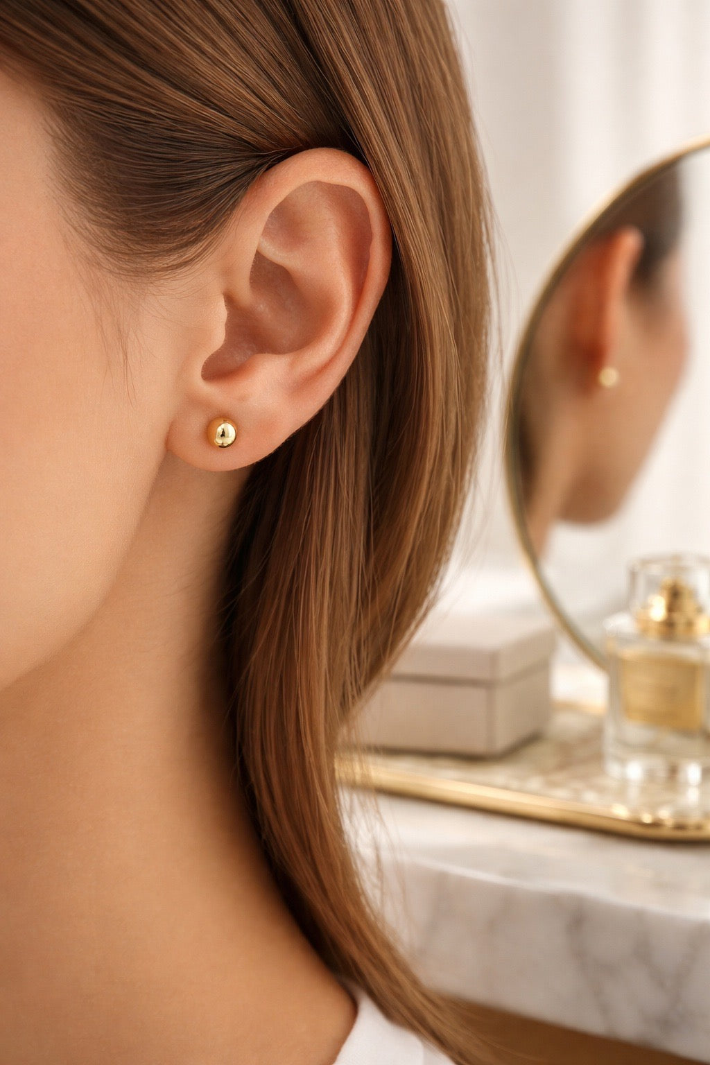 Ball Stud Earrings — 14K Gold-Filled