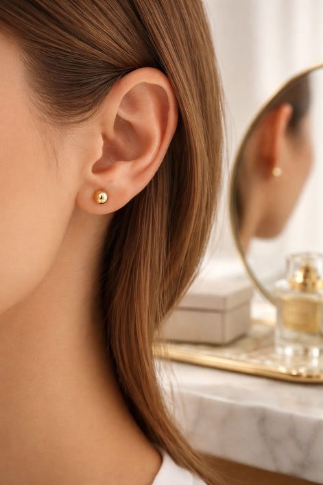 Ball Stud Earrings — 14K Gold-Filled