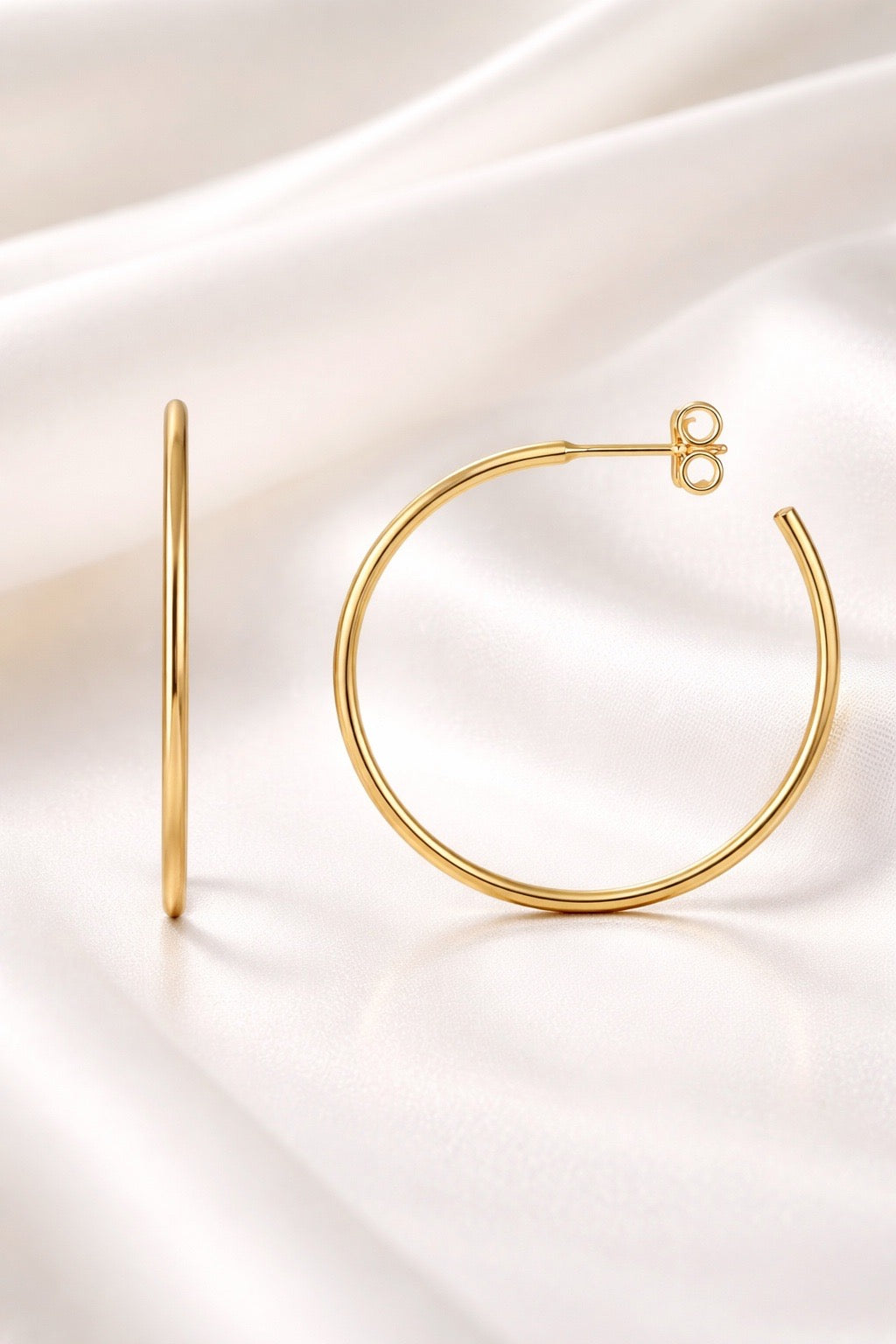 Half-Hoop Drop Earrings — 14K Gold-Filled