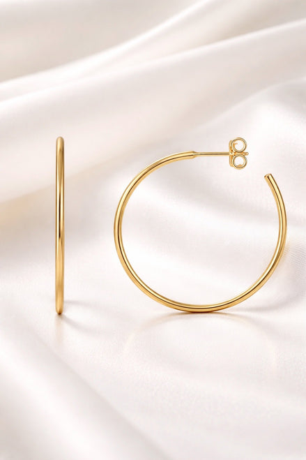 Half-Hoop Drop Earrings — 14K Gold-Filled