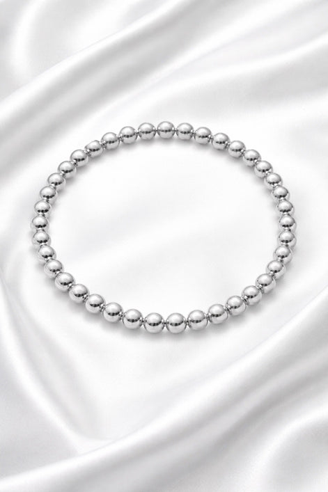 Stillwater Silver Bead Bracelet (Four bead sizes) — Sterling Silver