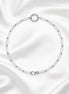 Sterling Silver Paperclip-Style Charm Bracelet 7.0-Inches
