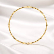 Mixed Bead Stretch Bracelet — 14K Gold-Filled