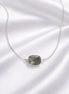 East West Labradorite Necklace — Sterling Silver