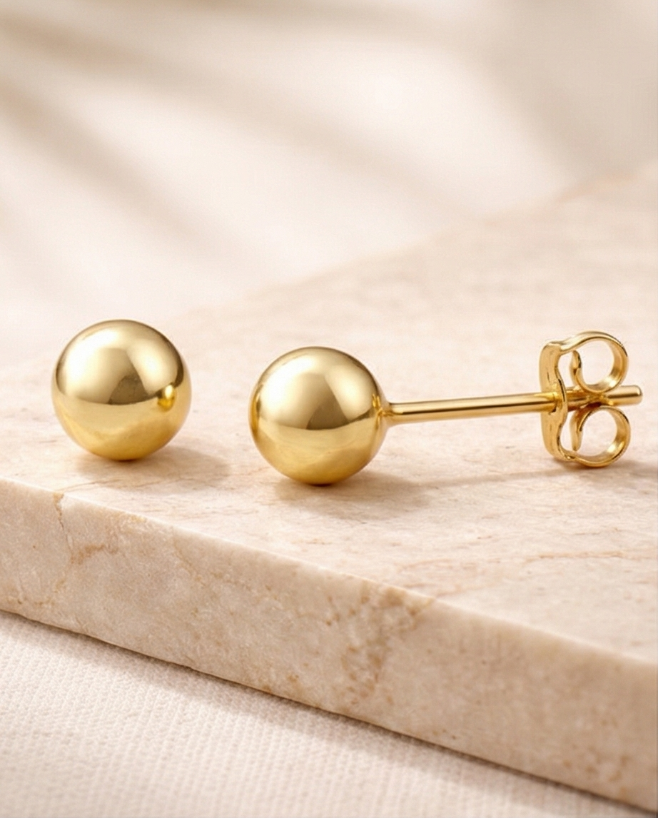 Ball Stud Earrings — 14K Gold-Filled