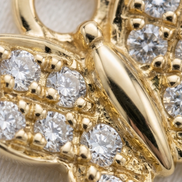 Diamond Butterfly Earring Charm — 14K Yellow Gold