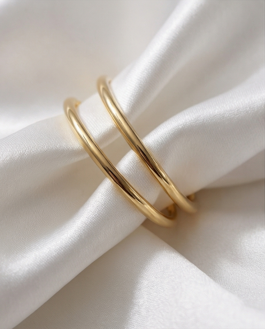 Endless Hoop Earrings — 14K Yellow Gold