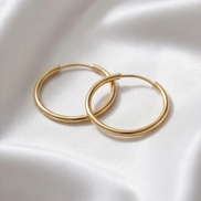 Endless Hoop Earrings — 14K Yellow Gold