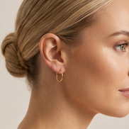 Endless Hoop Earrings — 14K Yellow Gold