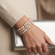 Aurora Blush Pearl Bracelet — Sterling Silver