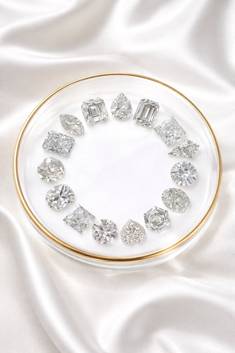 Circle of Diamonds Porcelain Jewelry Dish with Gold Trim
