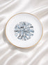 Diamond Porcelain Jewelry Dish with Gold Trim