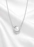 Aurielle Akoya Pearl & Diamond Necklace — Sterling Silver