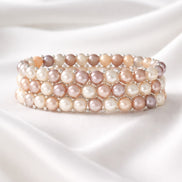 Aurora Blush Pearl Bracelet — Sterling Silver