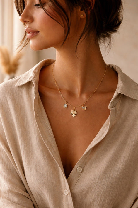 Everlight Sol Pendant — 14K Yellow Gold