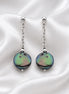 Becoming Tide Coin Pearl Earrings — Sterling Silver