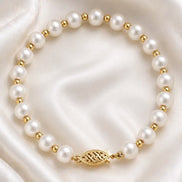 Grace Pearl Bracelet — 14K Gold