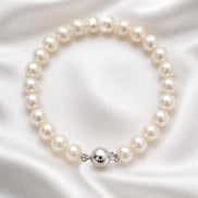 Lumen Pearl Bracelet — Sterling Silver